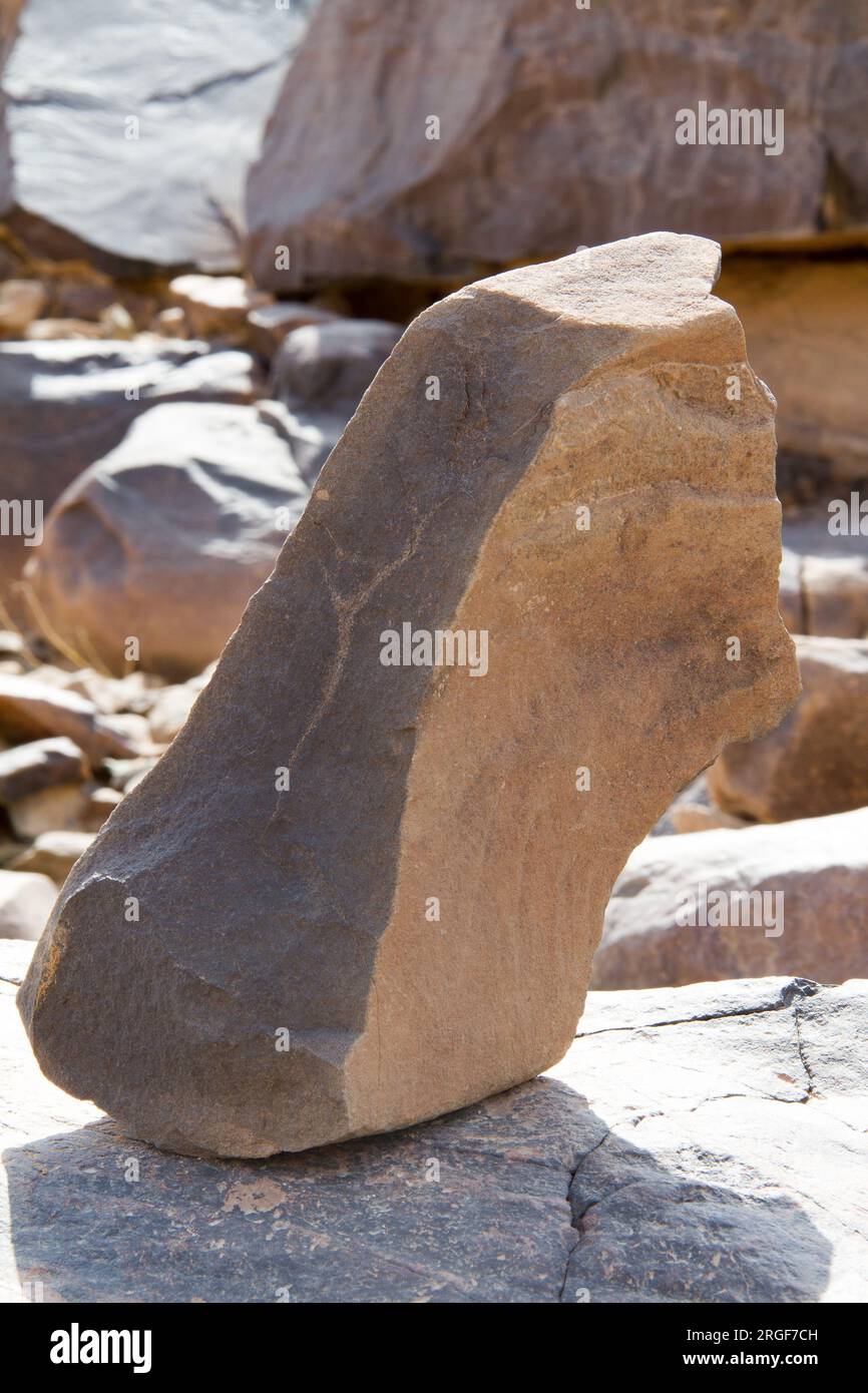 mountains and hills  in a town near riyadh in Saudi Arabia Stock Photo