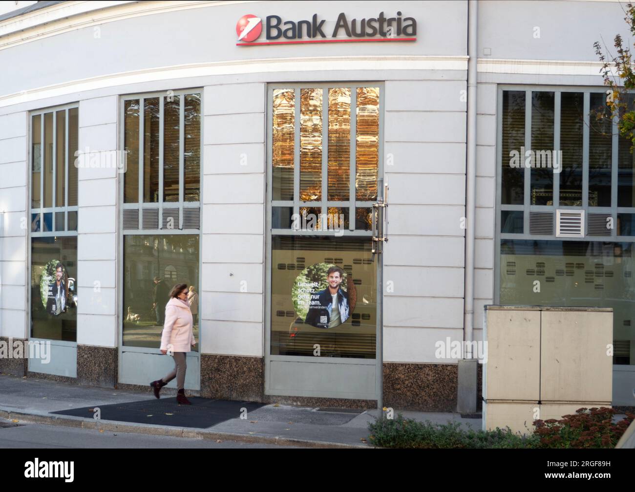 Branch Bank Austria, Baden, Austria Stock Photo