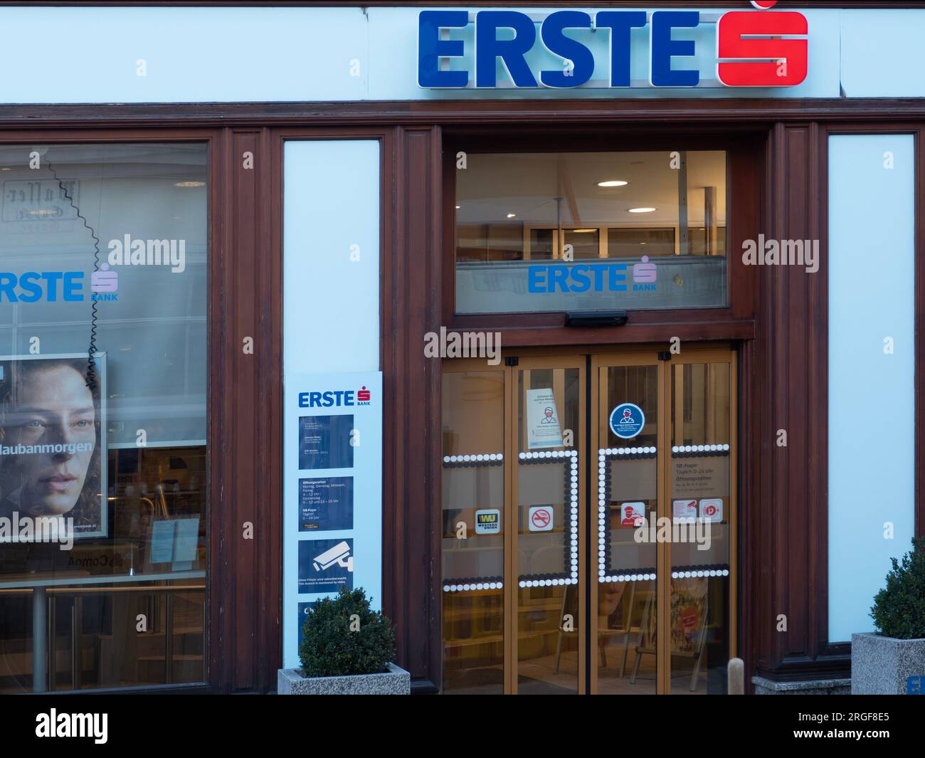 Branch of Erste Bank, Baden, Austria Stock Photo