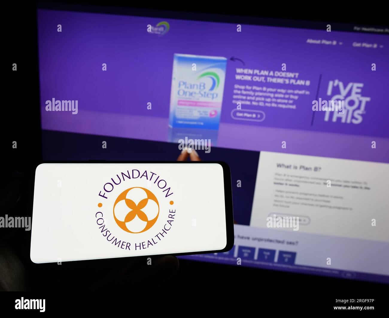 Foundation consumer healthcare logo hires stock photography and images