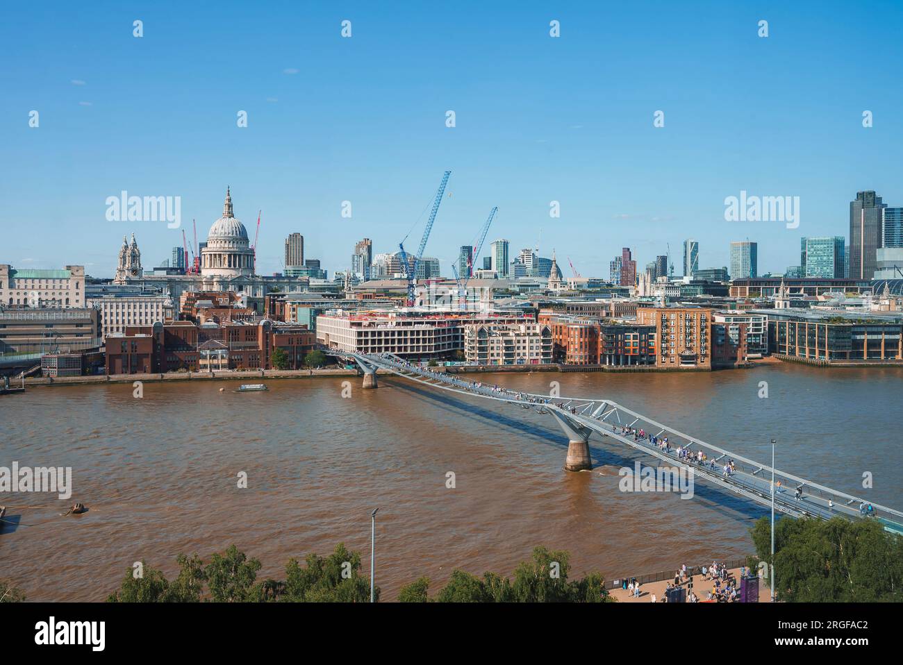 Downtown district london aerial hi-res stock photography and images - Alamy