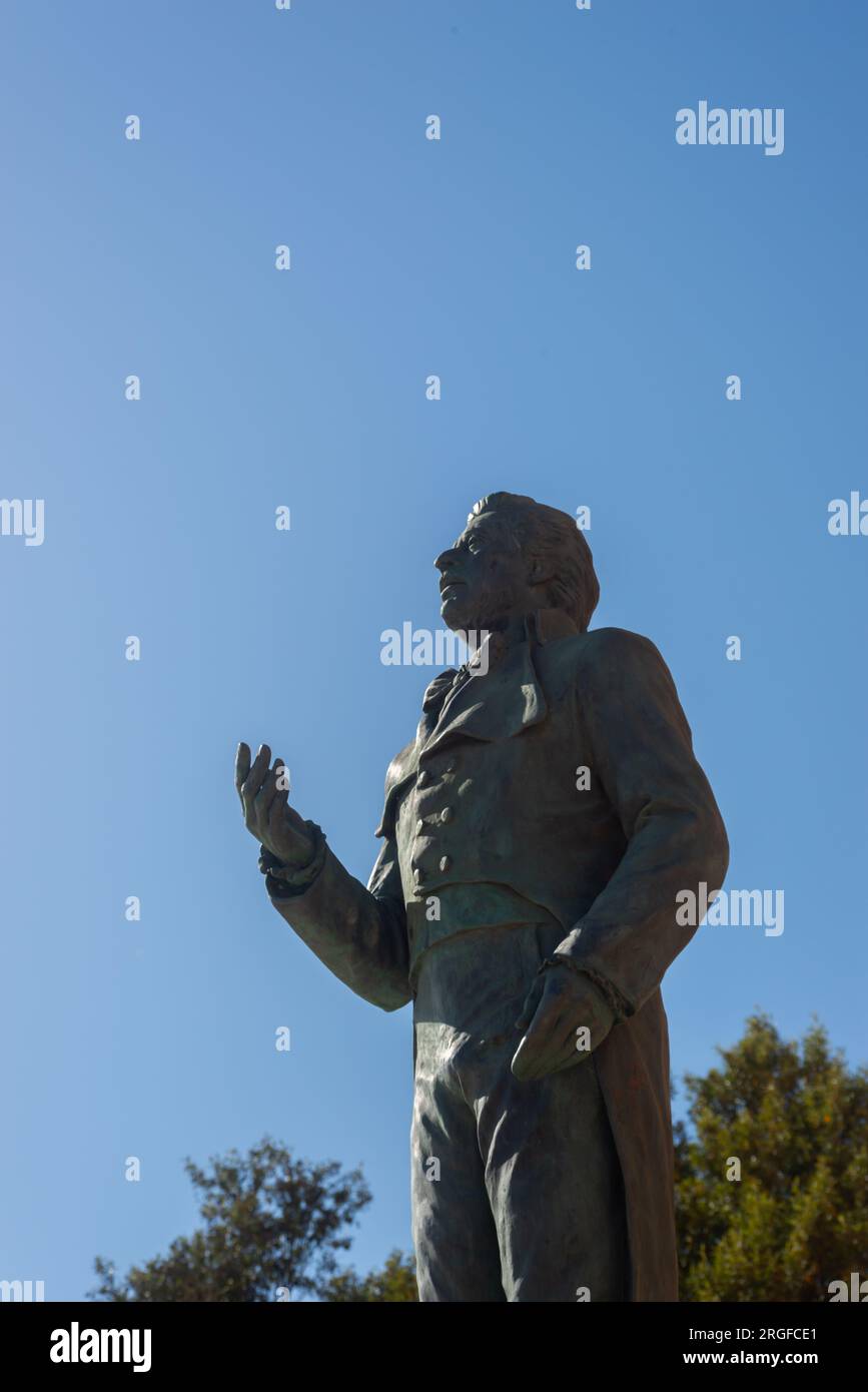 ALMERIA, SPAIN 28 MARCH 2023 Monument erected in memory of Alfredo