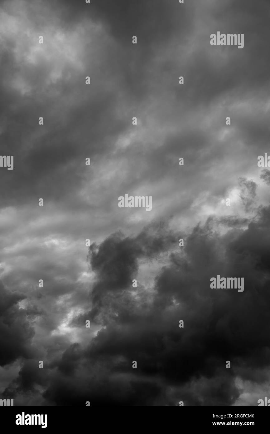 Scenic shot sky clouds Black and White Stock Photos & Images - Alamy