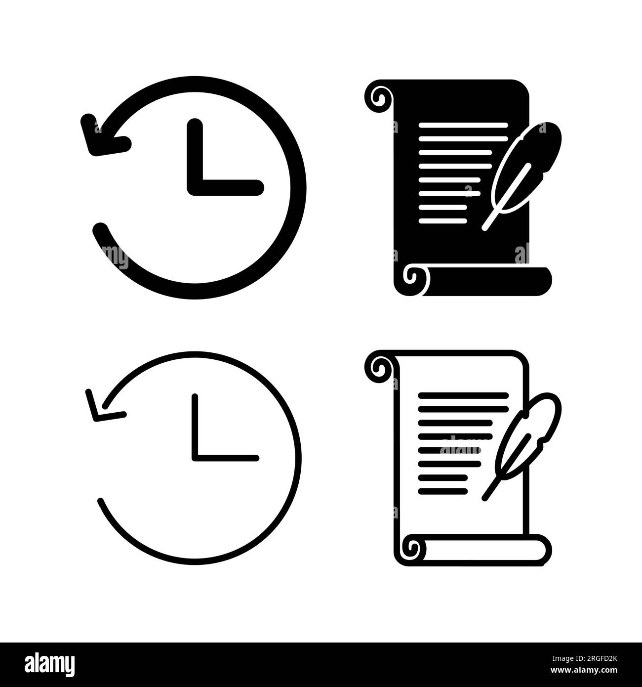 History icon vector. redo history icon Stock Vector Image & Art Alamy