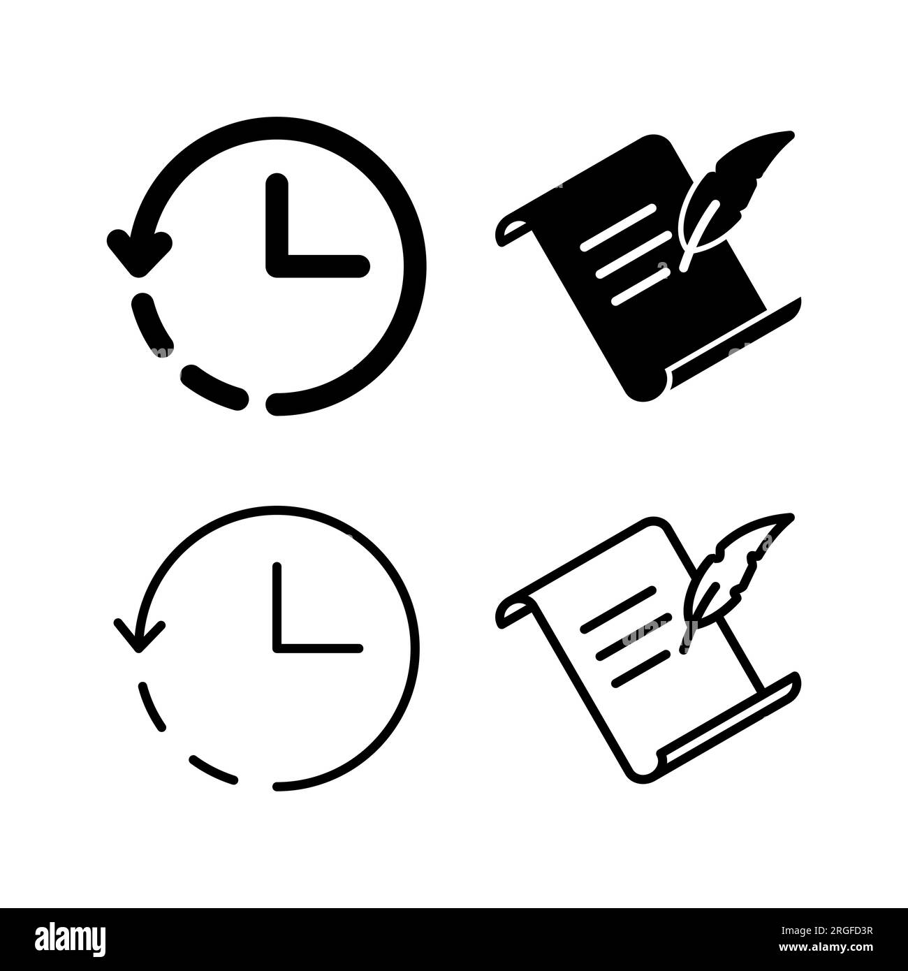 History icon vector. redo history icon Stock Vector Image & Art Alamy