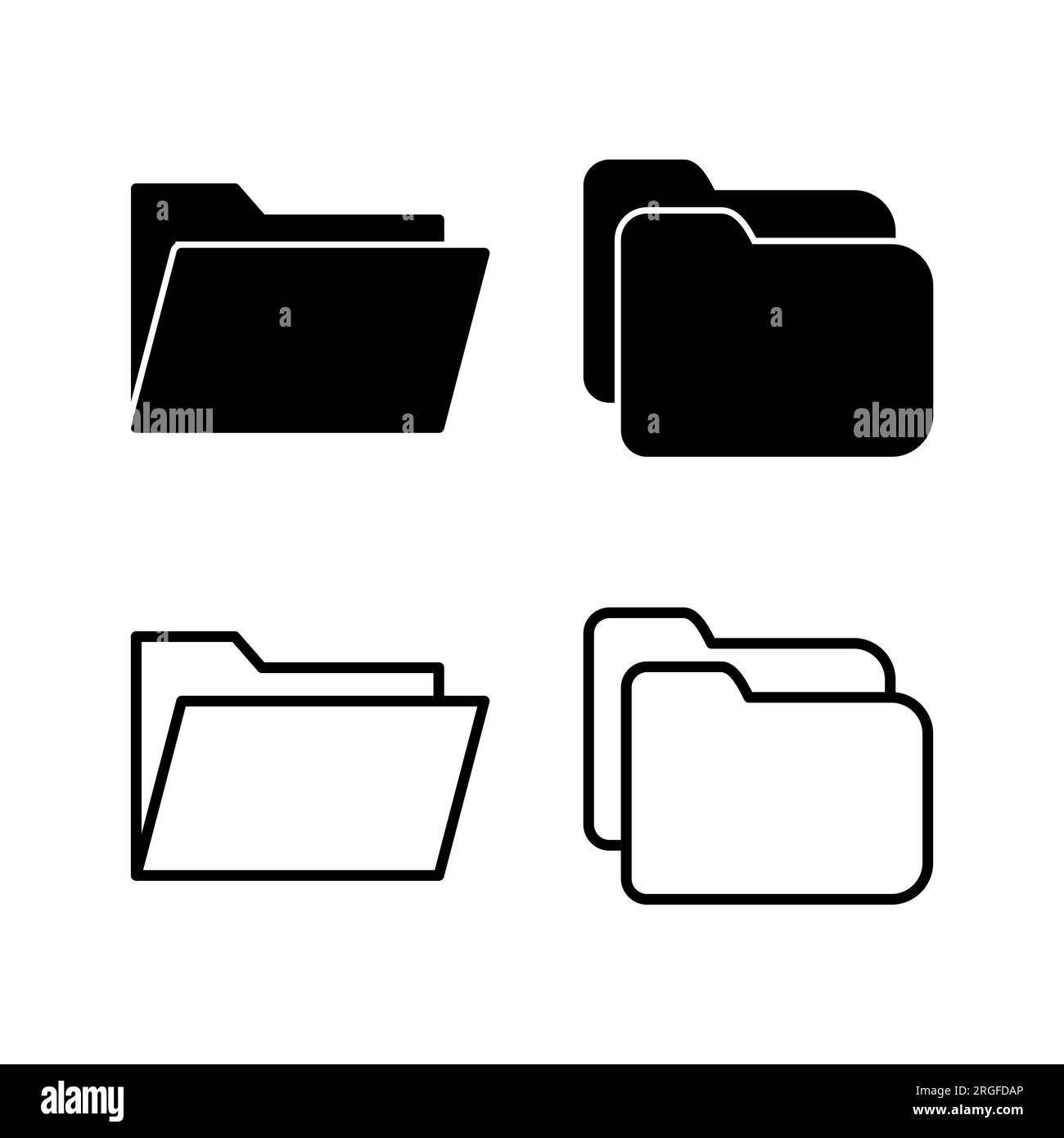 Folder icon vector. document folder icon Stock Vector Image & Art - Alamy