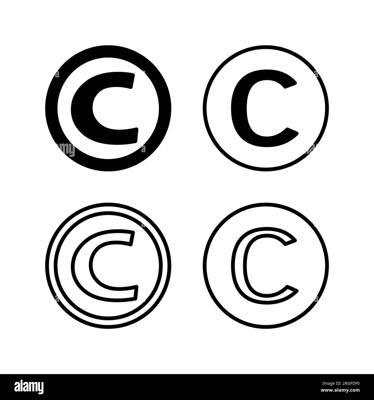 Copyright icon vector. copyright symbol Stock Vector Image & Art Alamy