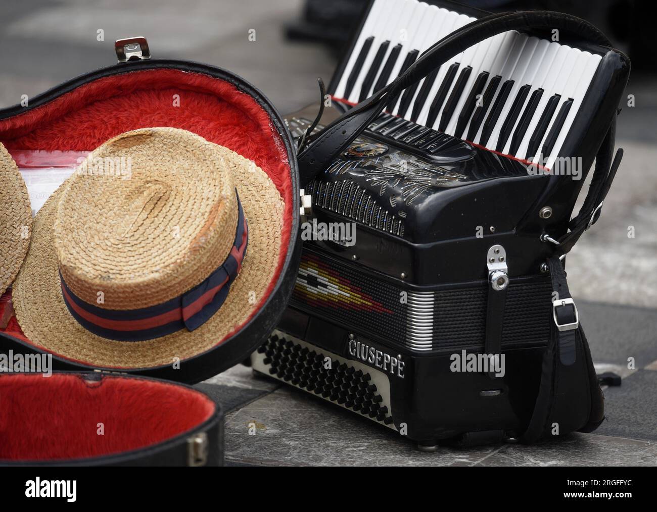 Authentic DelMonico Italian Boater Straw Hat And A Classic Stradella authentic-delmonico-italian-boater-straw-hat-and-a-classic-stradella