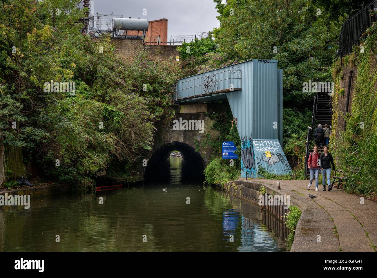 London, UK: Maida Hill Tunnel on Regent's Canal in London. The tunnel is in Maida Vale near Little Venice. Stock Photo