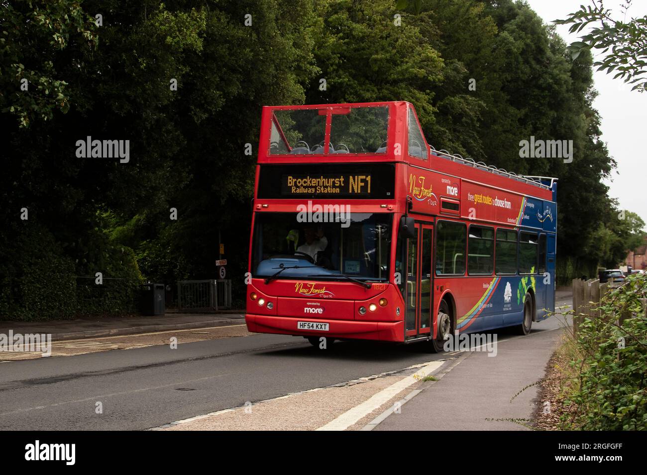 New Forest Show Bus, Brockenhurst to New Park 2023 Stock Photo