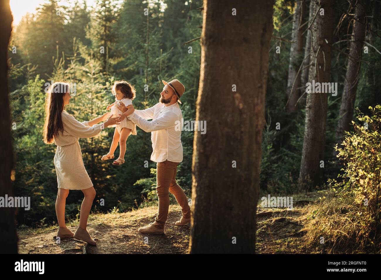 Young family candid hi-res stock photography and images - Alamy