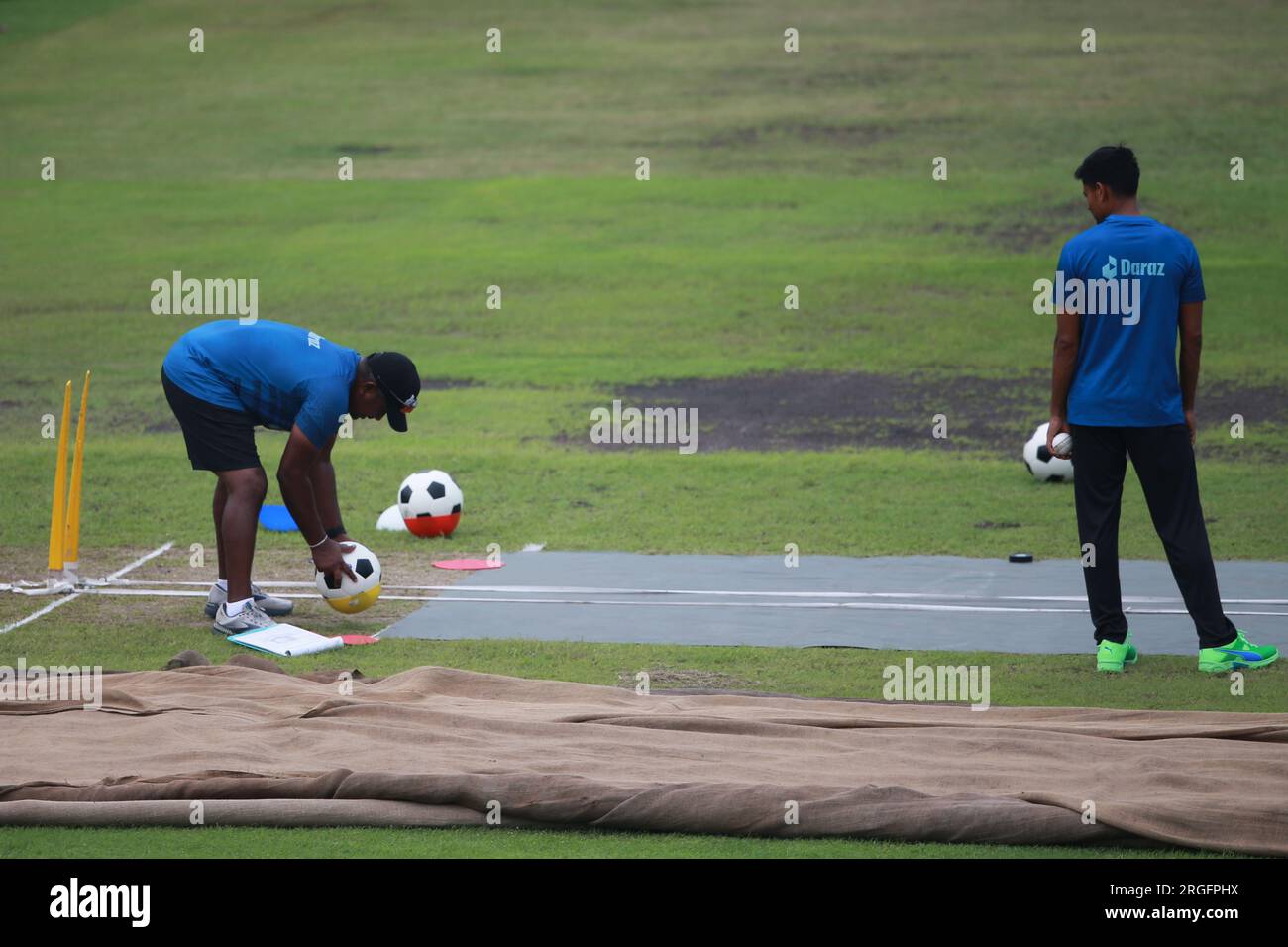 Bangladeshi national cricketers attend practice session at Sher-e ...
