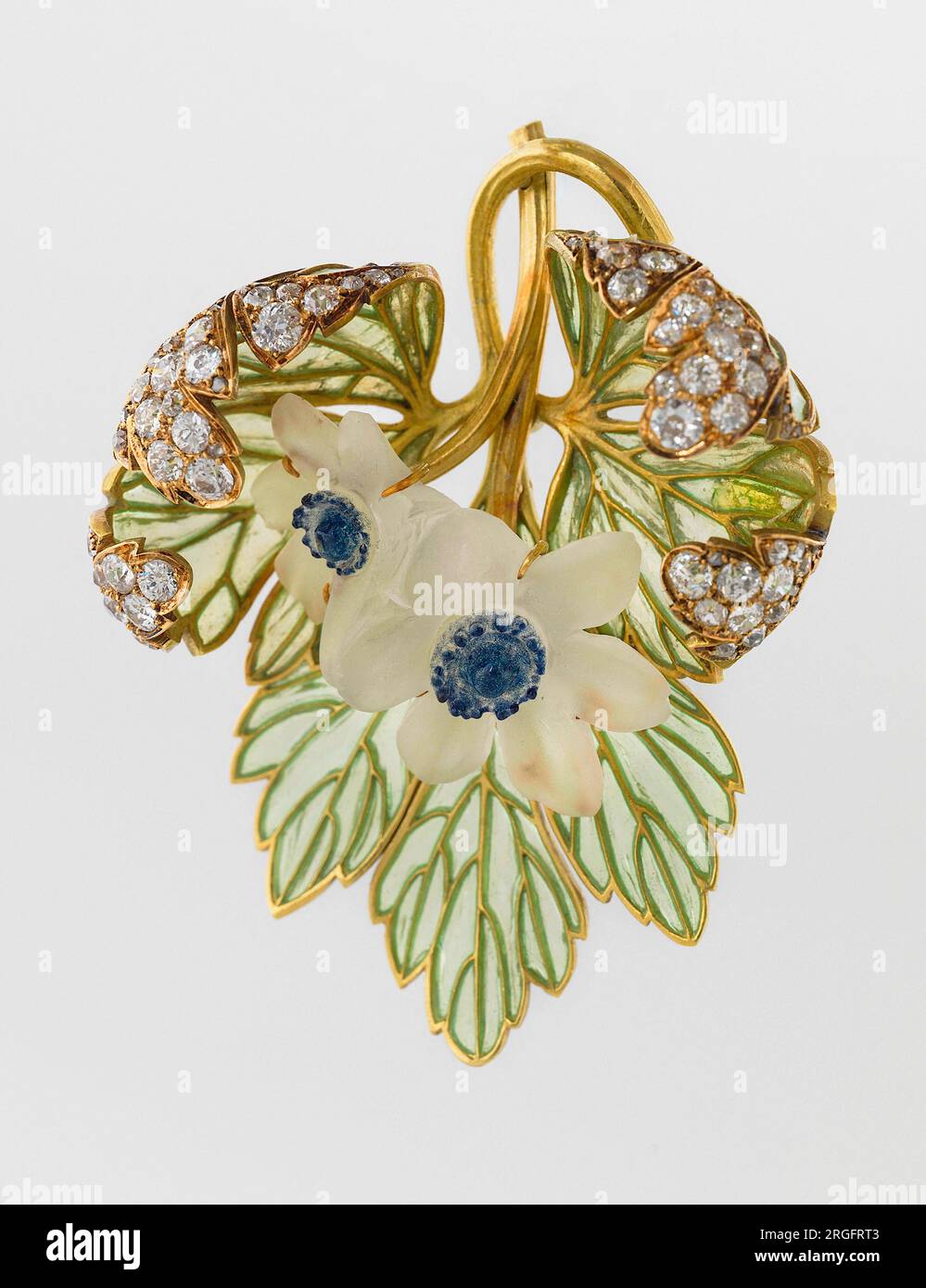 René Lalique (French jeweller) - Wood Anenome Pendant - c1900 Stock Photo