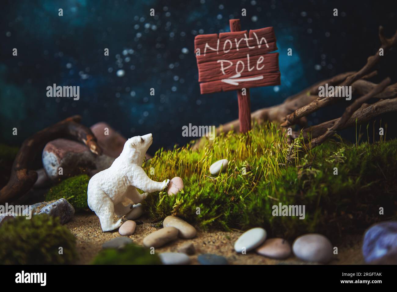 Wooden polar bear hi-res stock photography and images - Alamy