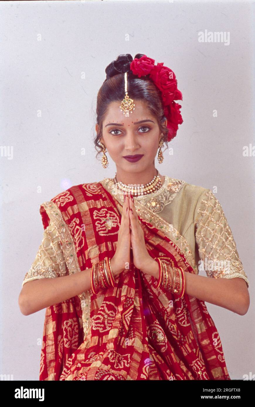 Young Model Wearing Designer Clothes, Shoot, India Stock Photo Alamy