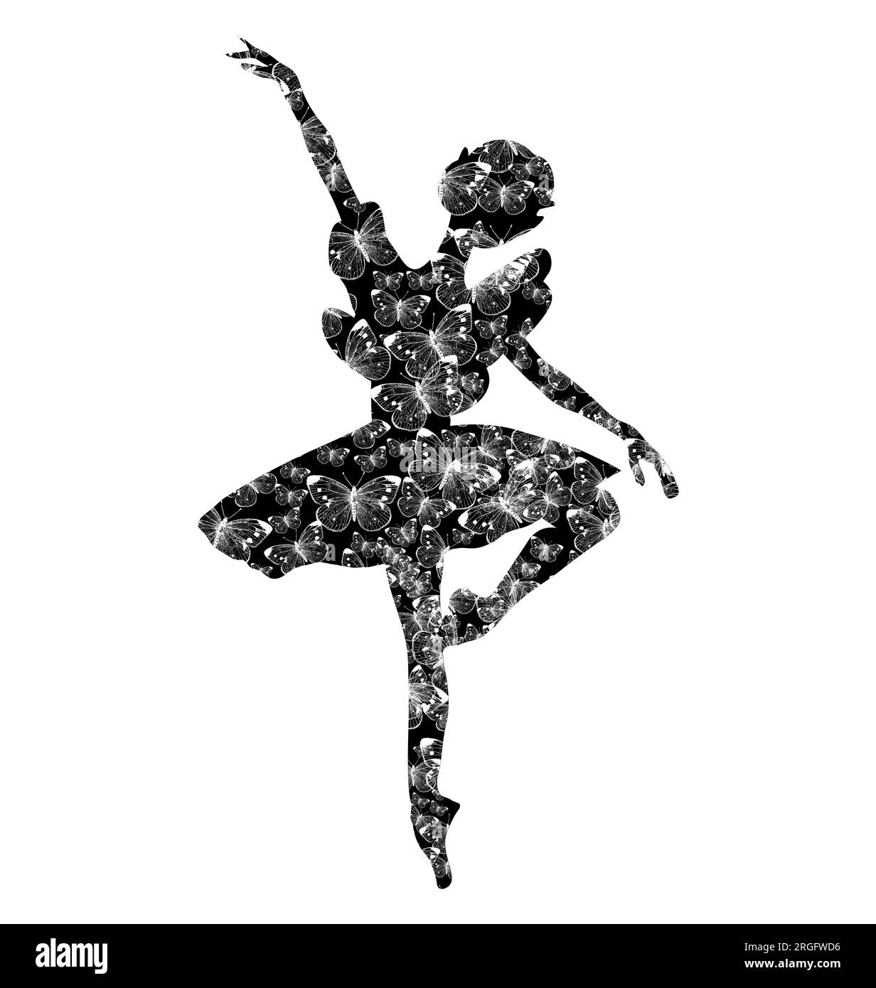 Cartoon Fairy Silhouette With Magic Wings Watercolor Hand Drawn cartoon-fairy-silhouette-with-magic-wings-watercolor-hand-drawn