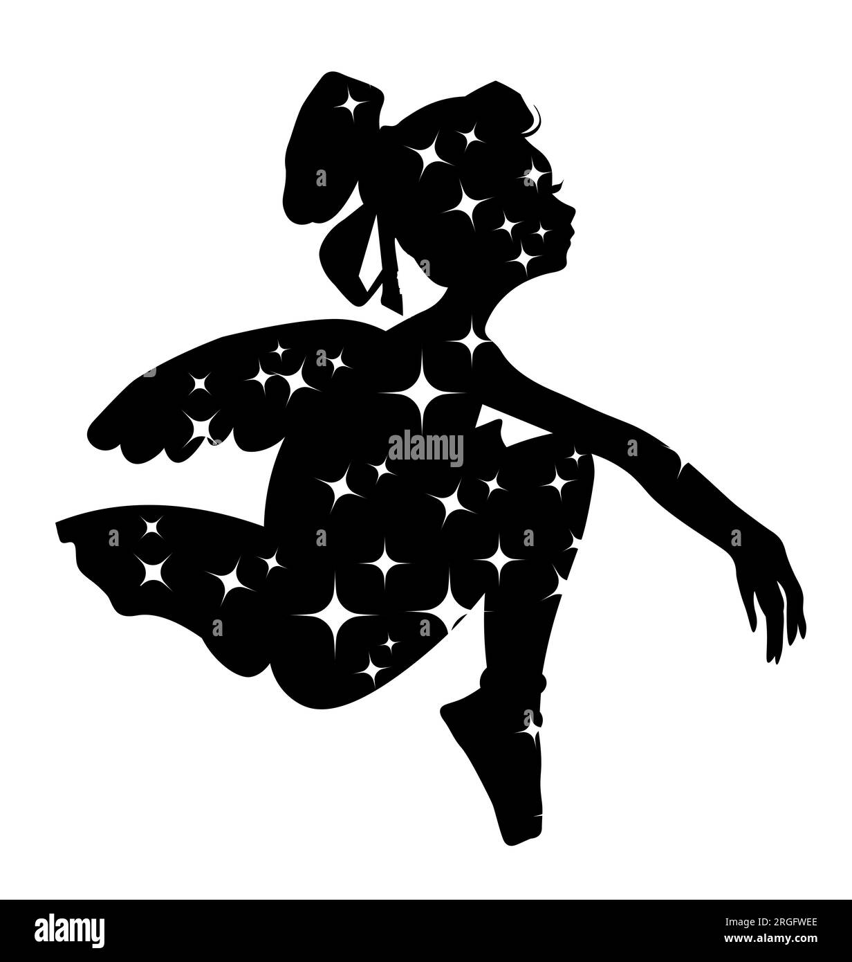 Cartoon Fairy Silhouette With Magic Wings Watercolor Hand Drawn cartoon-fairy-silhouette-with-magic-wings-watercolor-hand-drawn