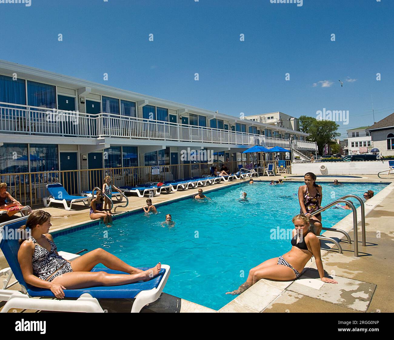 Forum Motel in Ocean City, New Jersey Stock Photo