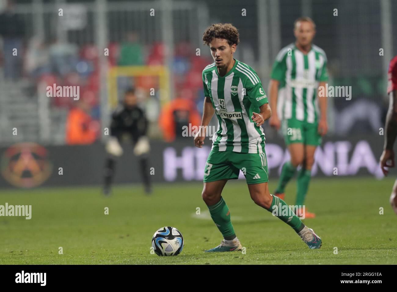 Karol Struski of Aris Limassol of seen during Eliminations UEFA ...