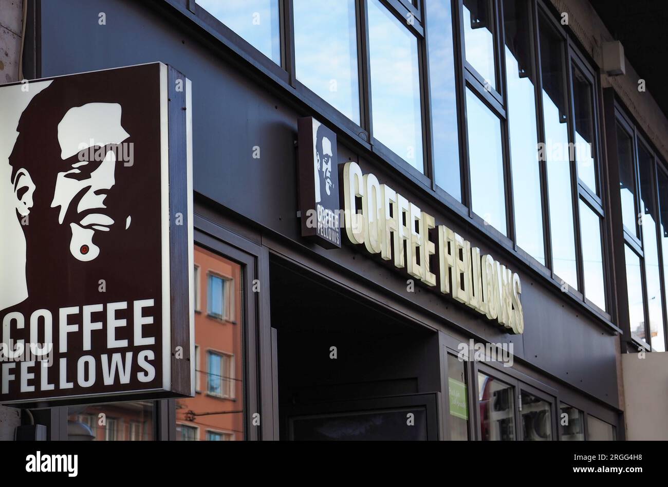Logo of Coffee Fellows, a German coffee shop chain founded in 1999 in
