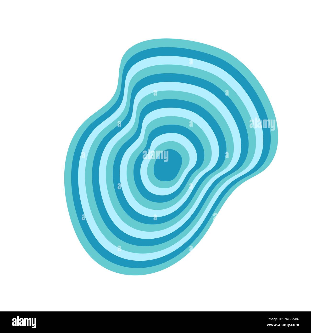 groovy frame, shape, background. Vector illustration flat on white isolated background Stock Vector