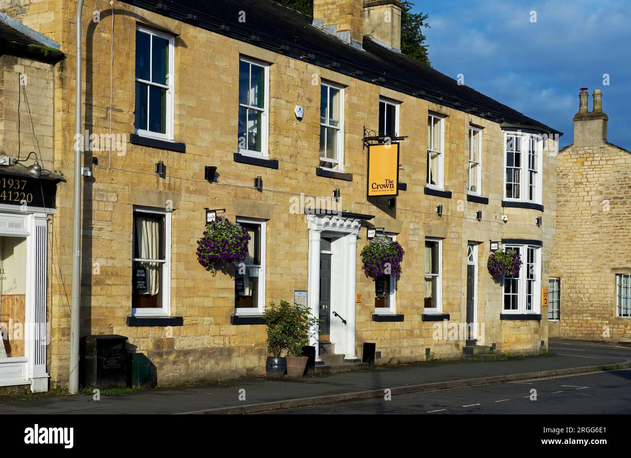 The Crown Hotel at Boston Spa, North Yorkshire, England UK Stock Photo