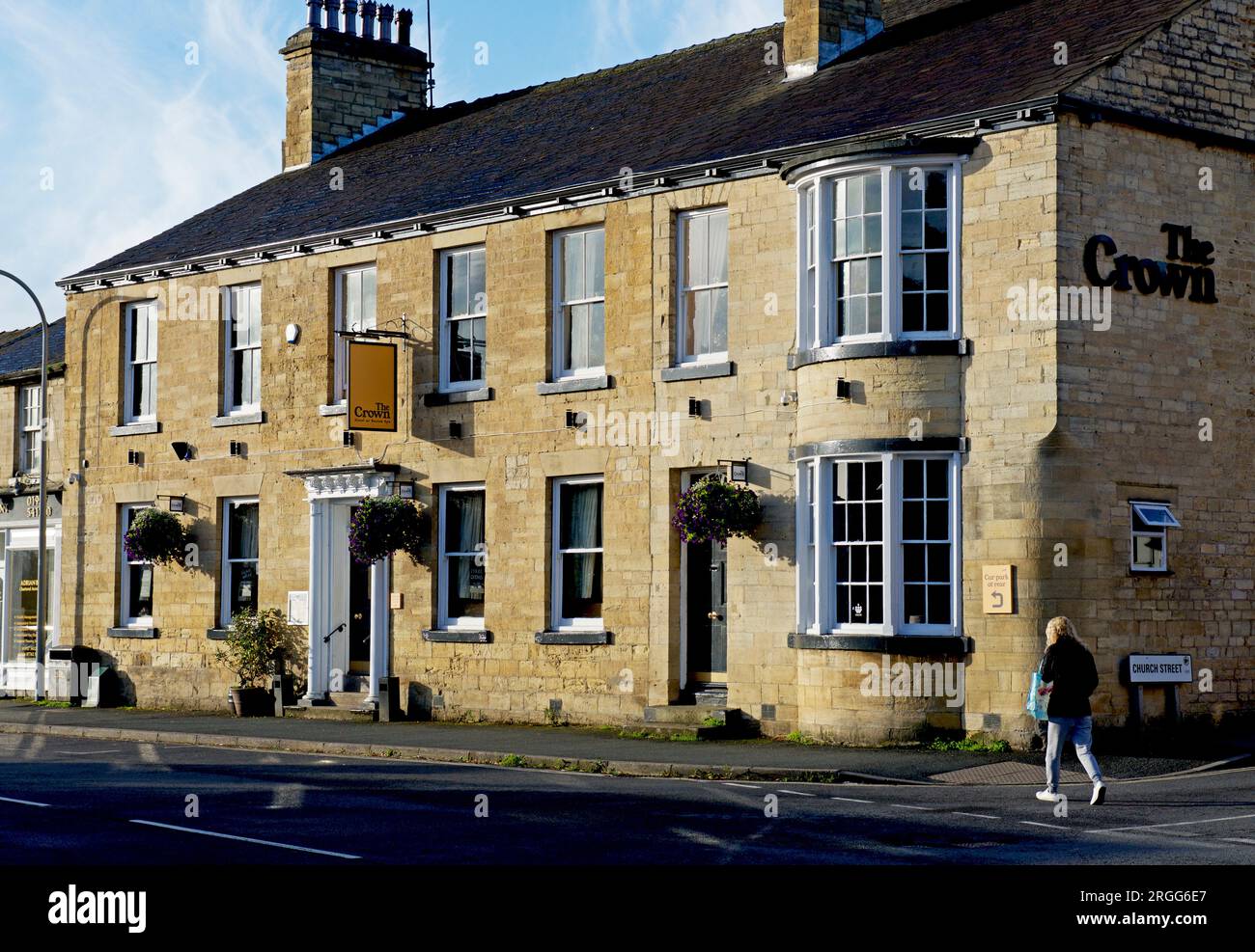 The Crown Hotel at Boston Spa, North Yorkshire, England UK Stock Photo