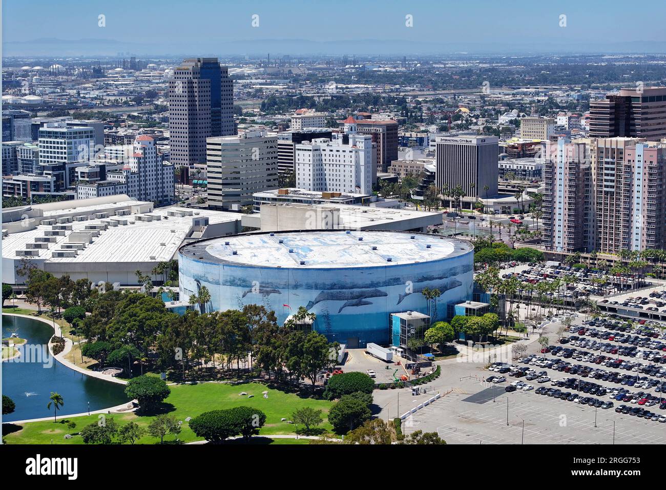 Long Beach, United States. 14th July, 2023. A general overall aerial