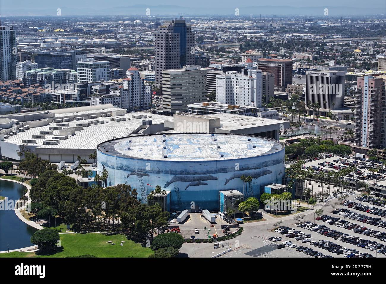 Long Beach, United States. 14th July, 2023. A general overall aerial