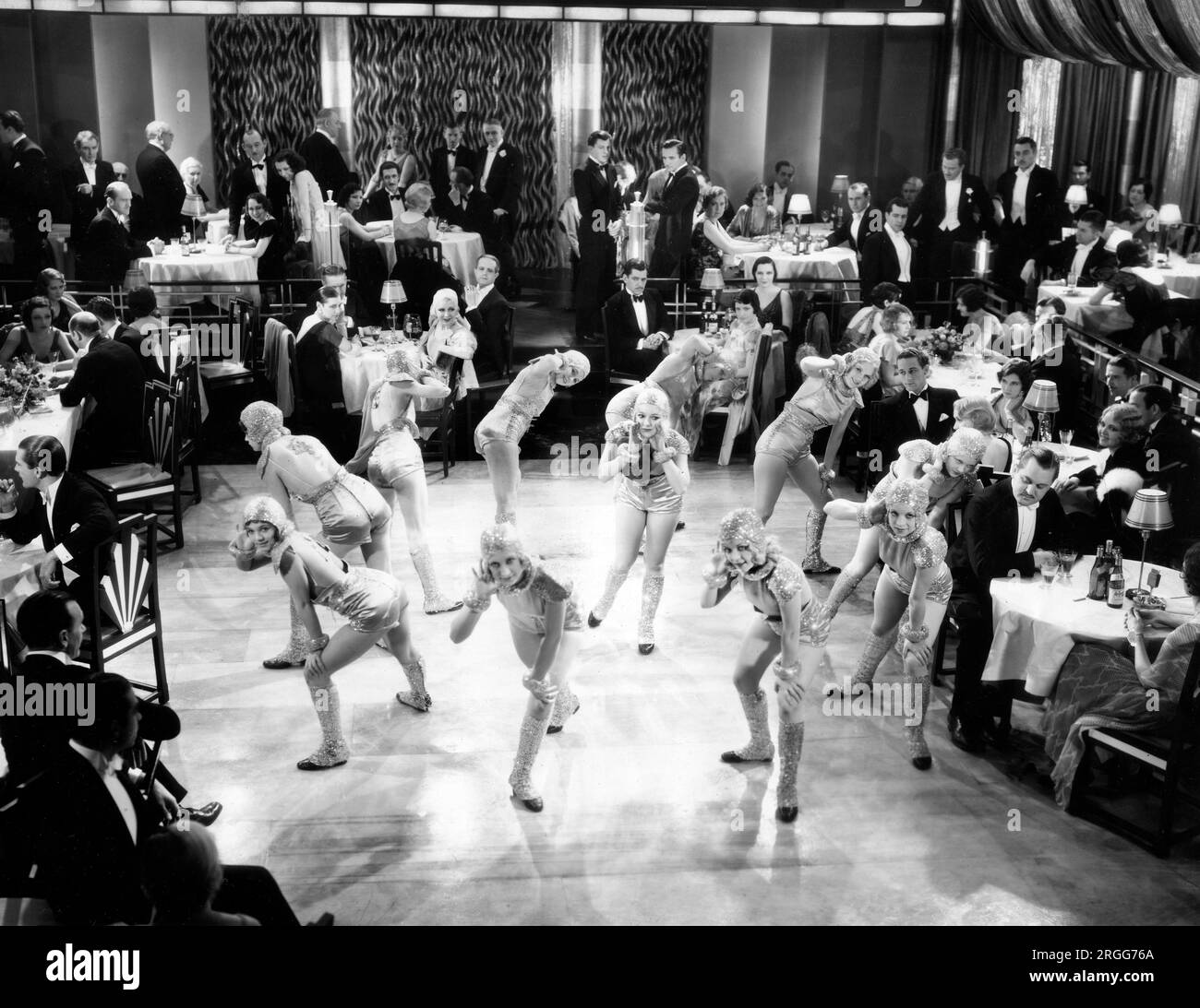 Nightclub Scene, on-set of the Film, 'Strangers May Kiss', MGM, 1931 Stock Photo