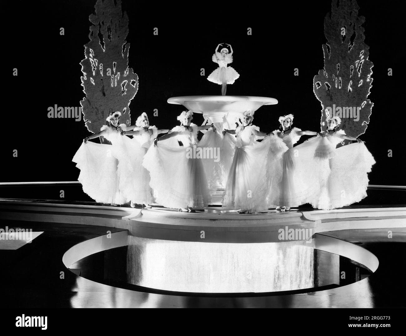 Large Stage Production, on-set of the Film, 'Sweet Adeline', Warner Bros., 1934 Stock Photo