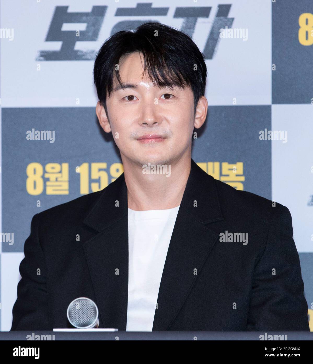 Seoul, South Korea. 9th Aug, 2023. South Korean actor Kim Jun-han, photocall for the Film ‘A Man of Reason' Premiere in Seoul, South Korea on August 9, 2023. The film will open on August 15. (Photo by Lee Young-ho/Sipa USA) Credit: Sipa USA/Alamy Live News Stock Photo