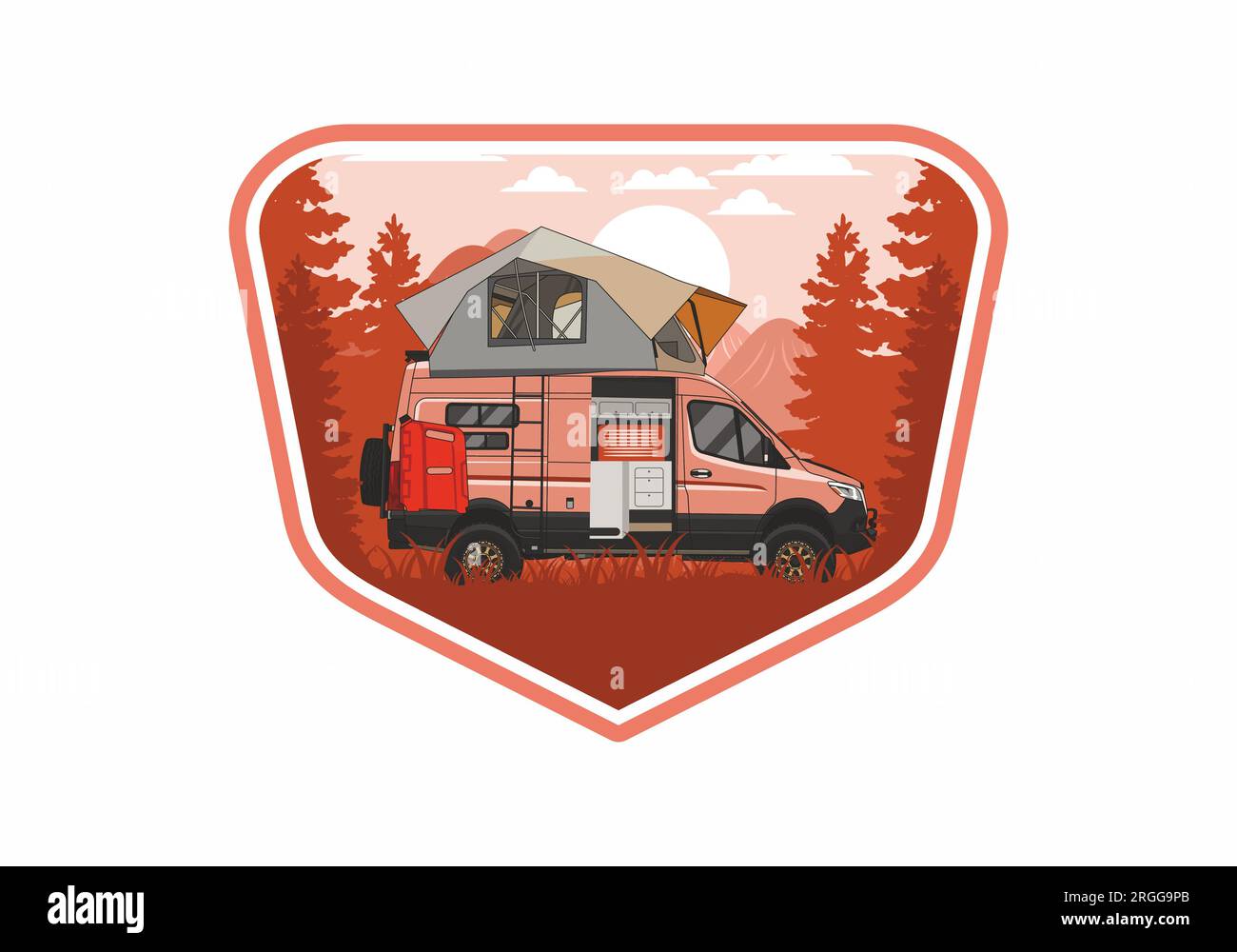 Camper van roof Cut Out Stock Images & Pictures - Alamy
