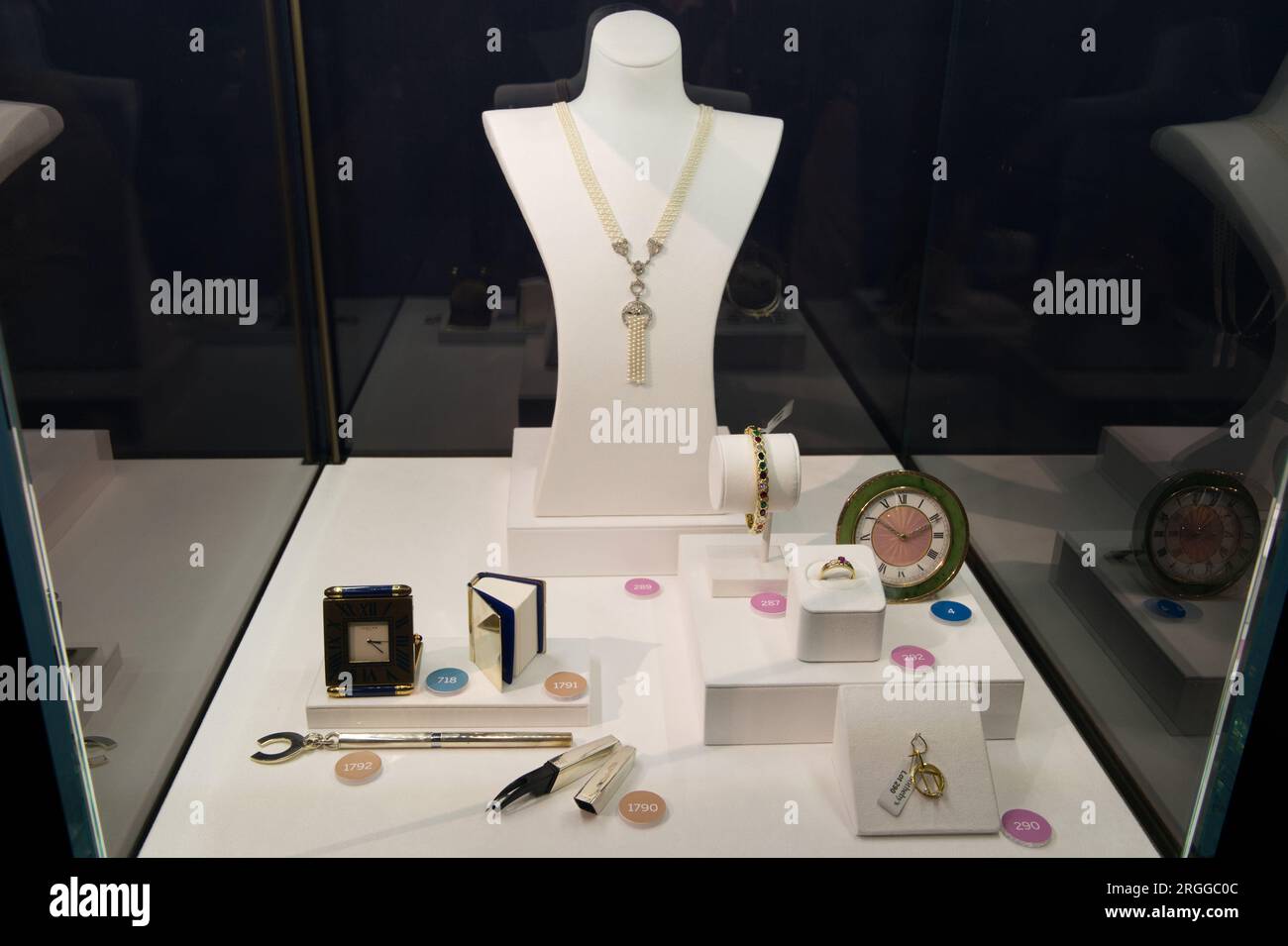 personal jewellery up for auction at Sotheby s Freddie Mercury A World of His Own exhibition Stock Photo Alamy