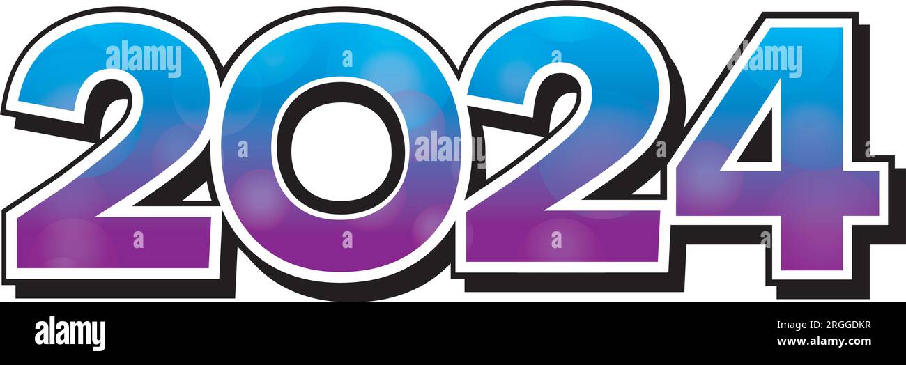 2025 Graphic Blue and Purple Stock Vector Image & Art Alamy