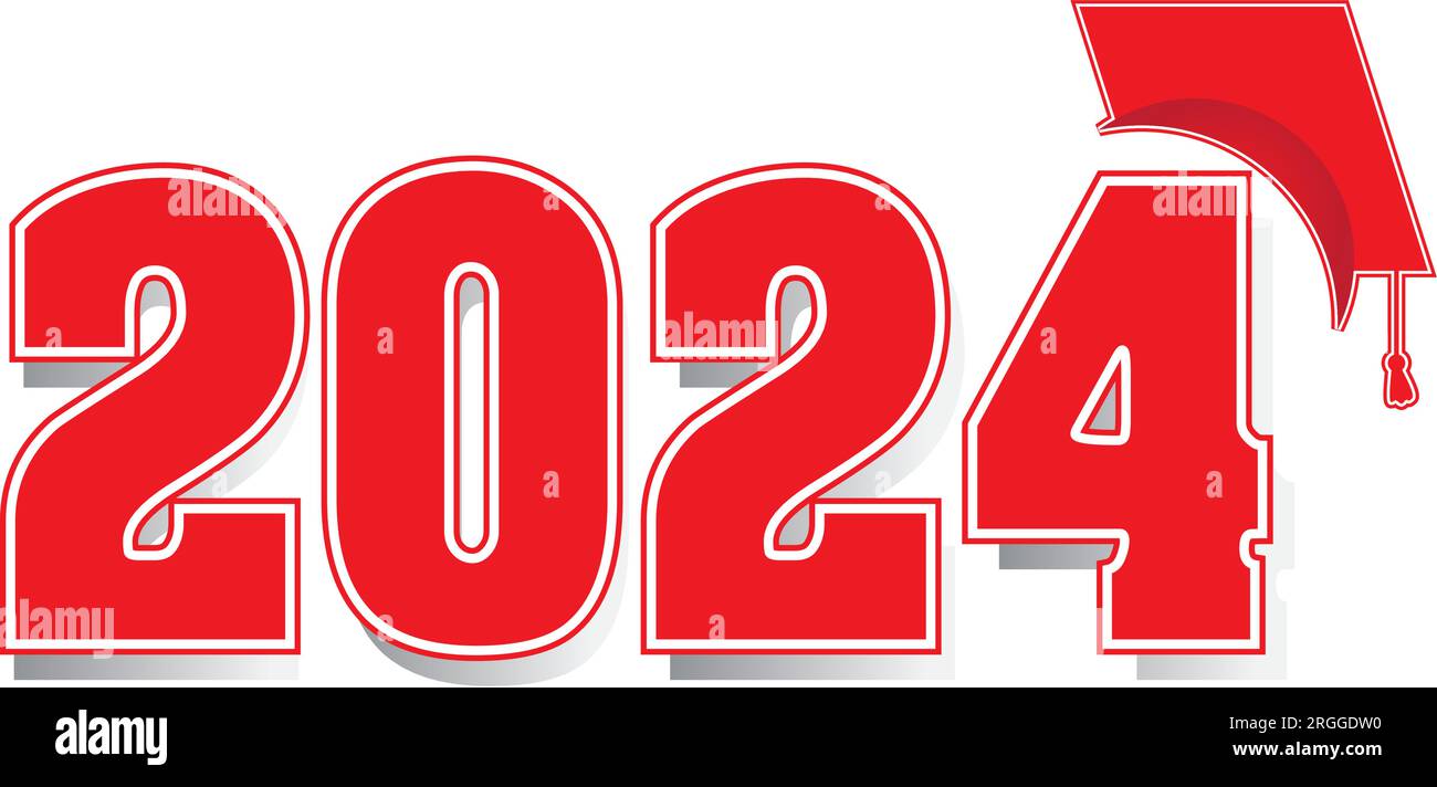 2025 red numbers with graduation cap Stock Vector Image & Art Alamy