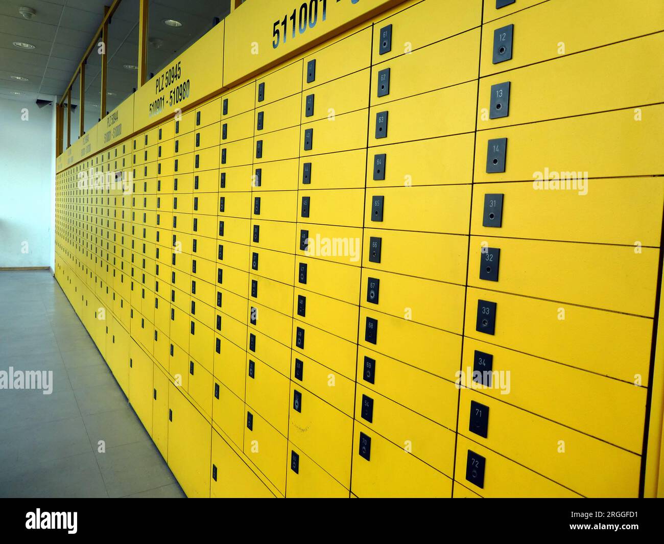 Cologne, Germany. 06th Aug, 2023. Post office box system in a Deutsche