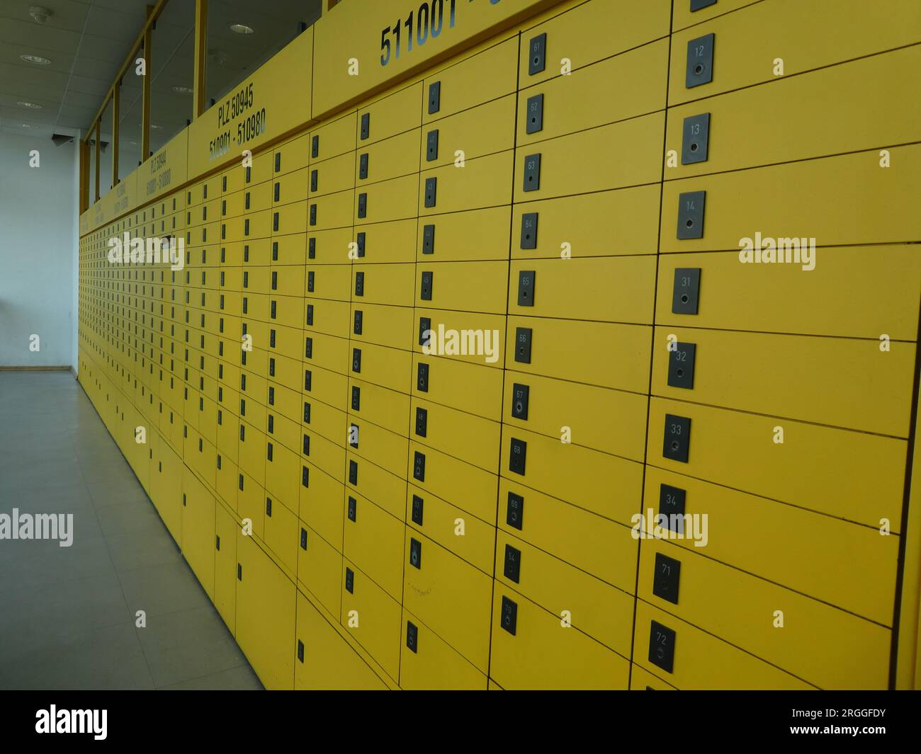 Cologne, Germany. 06th Aug, 2023. Post office box system in a Deutsche