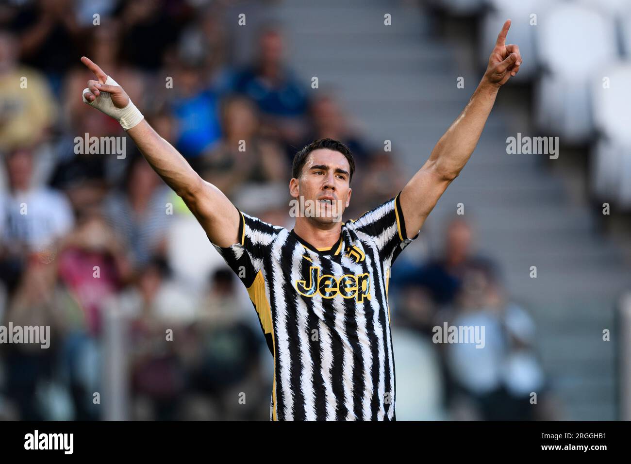 Juventus U23 celebrates after scoring his side's first goal of the match  Stock Photo - Alamy