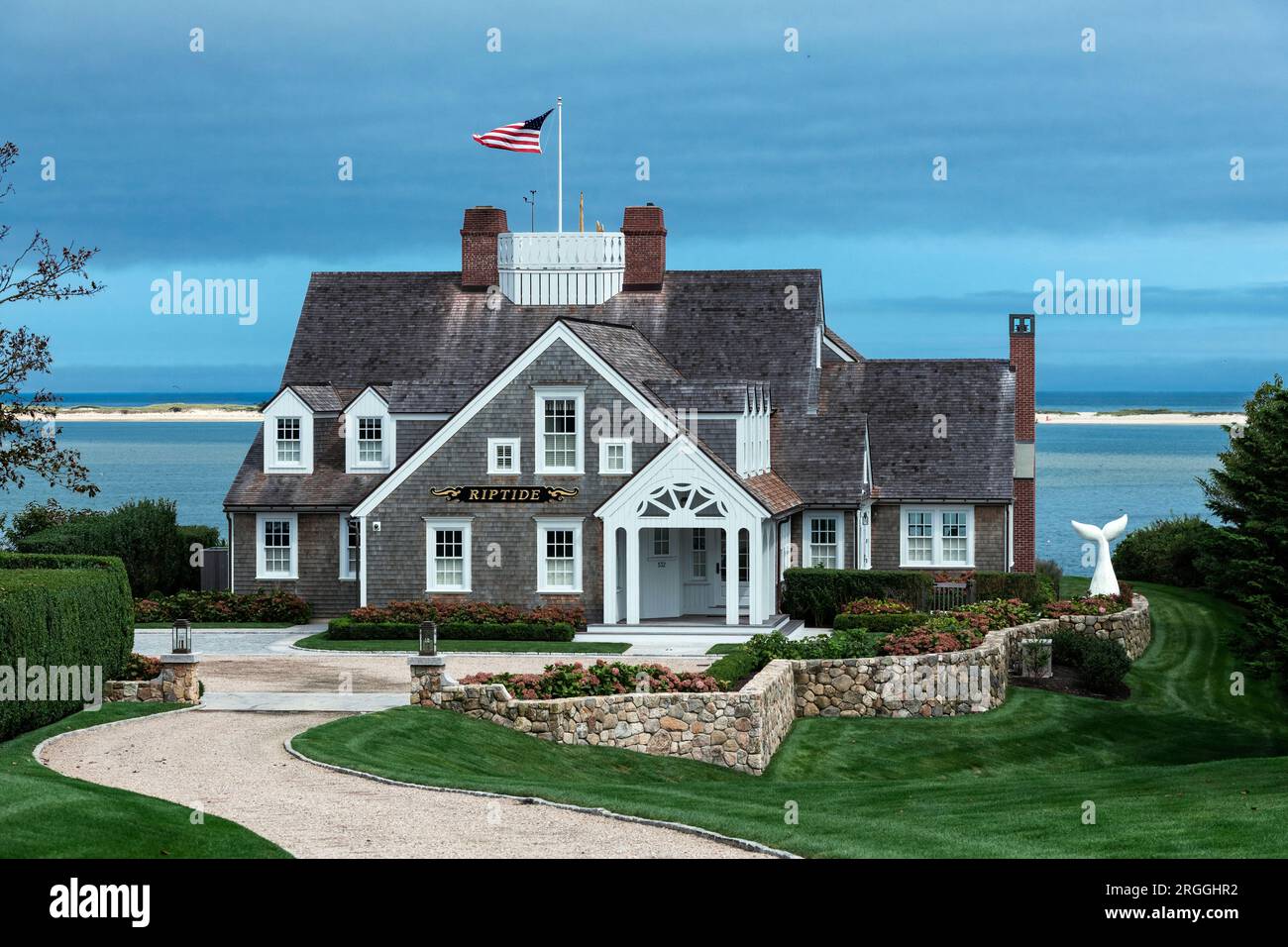 Riptide, an iconic waterfront home in Chatham Stock Photo Alamy