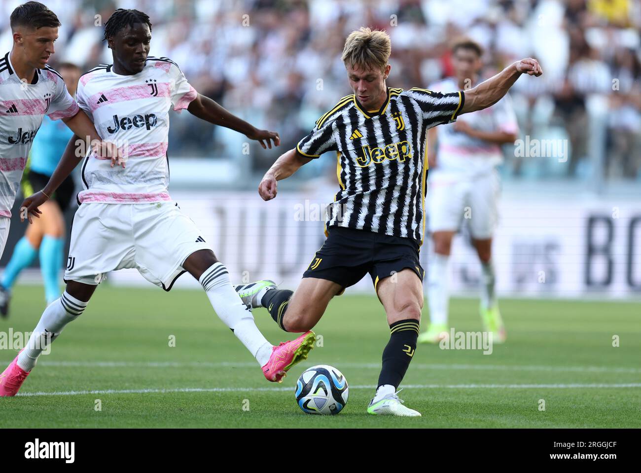 friendly football match - Juventus FC vs Juventus U23 Next Gen Hans  Nicolussi Caviglia of Juventus d