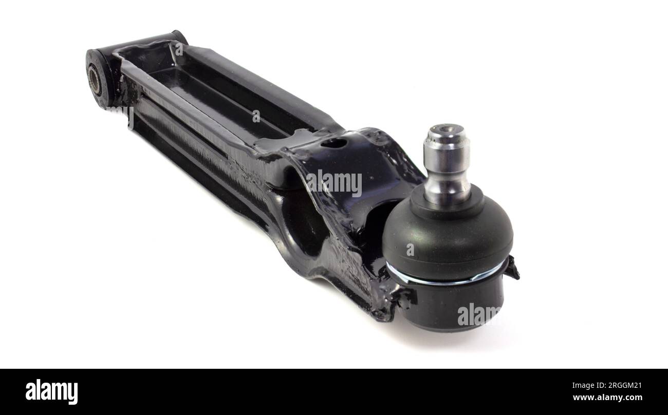 Car suspension arm on a white background. New spare part for repair ...