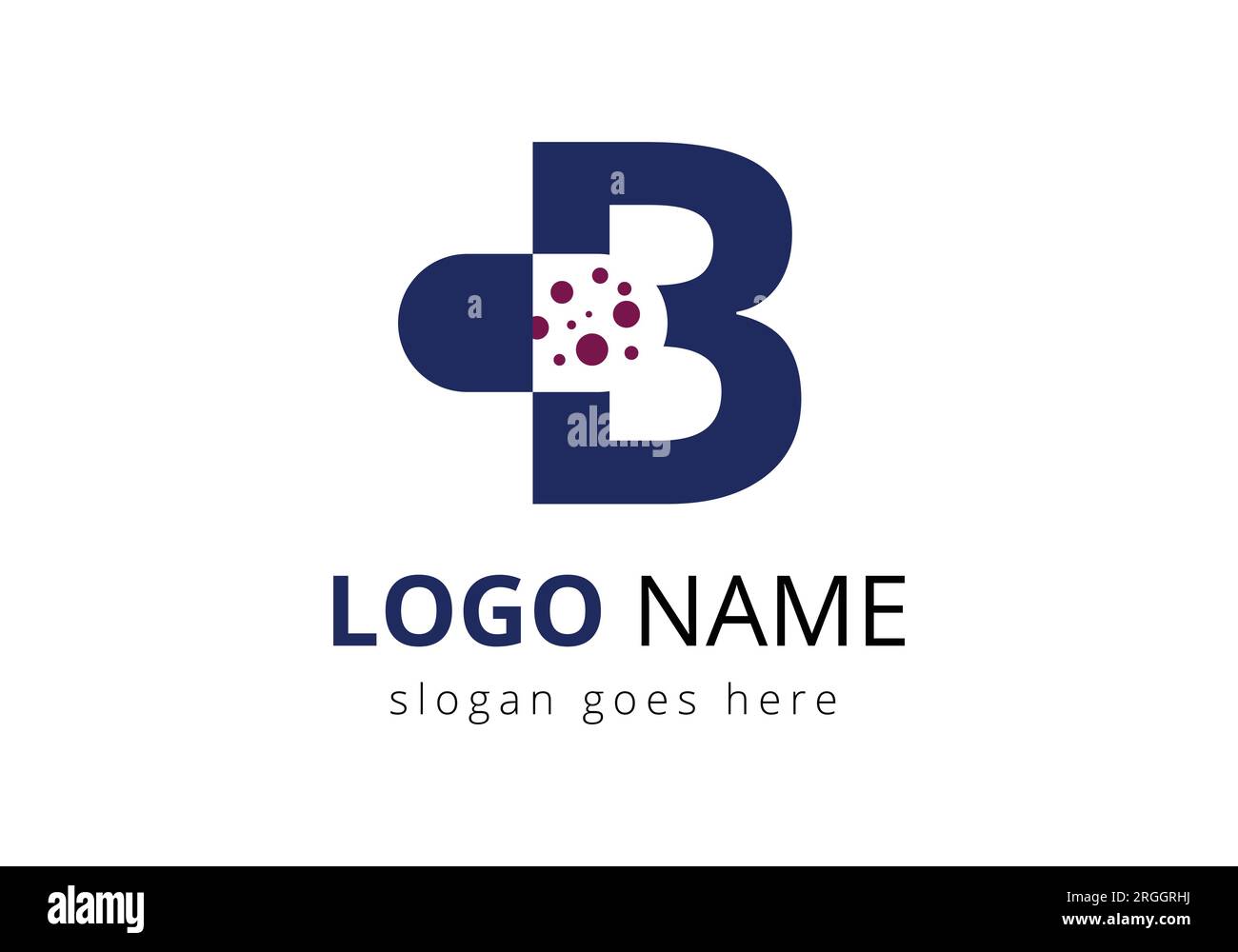 Letter B Medicine Tablet Logo Concept for Healthcare Logo Sign Vector ...