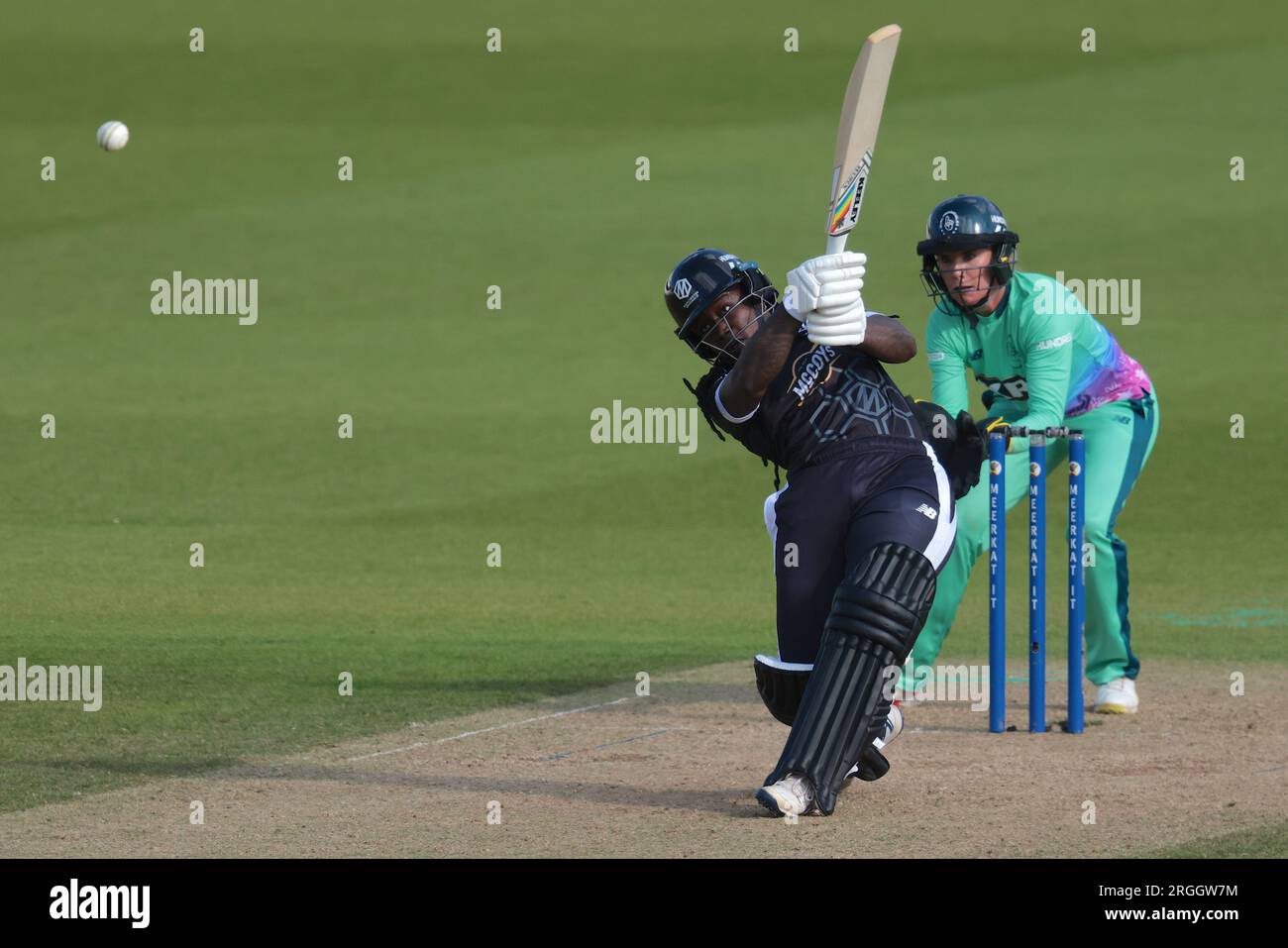 London, UK. 9th Aug, 2023. Deandra Dottin of the Manchester Originals batting as Oval Invincibles take on the Manchester Originals in The Hundred women's competition at The Kia Oval. Credit: David Rowe/Alamy Live News Stock Photo
