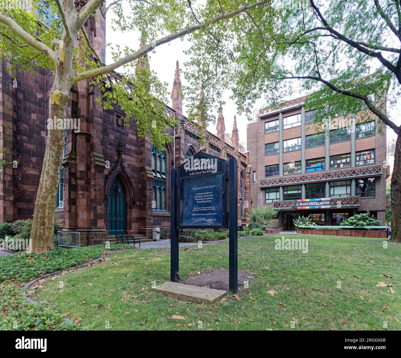 Greenwich Village Brick First Presbyterian Church House colors