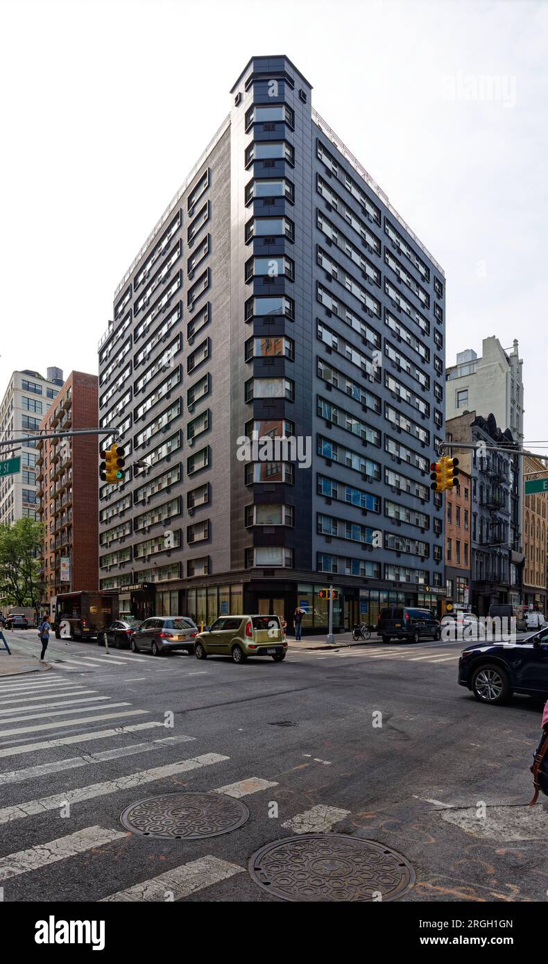 Greenwich Village: 60 East 12th Street, a study in gray – painted brick ...