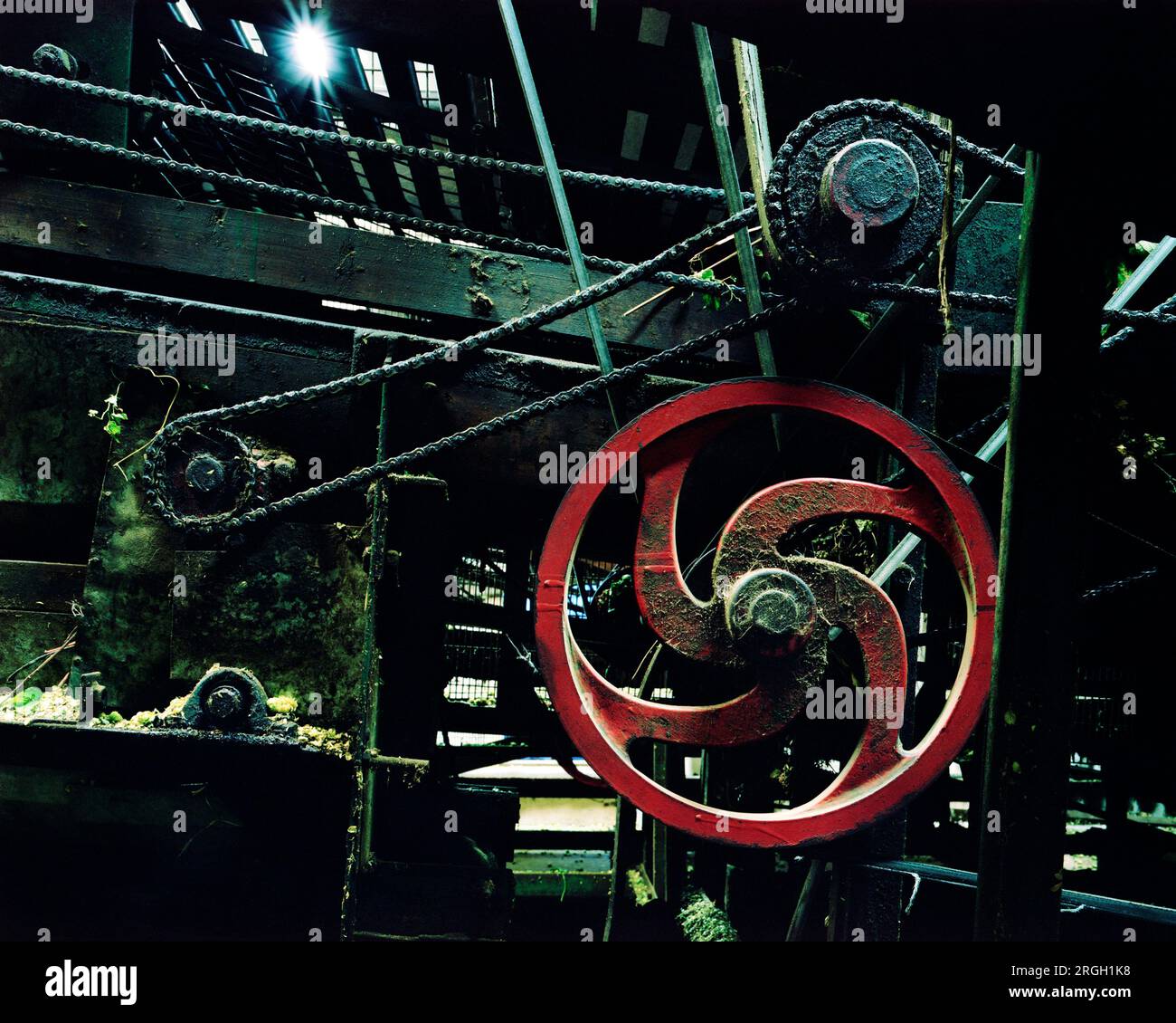 Hop picking machine Stock Photo - Alamy