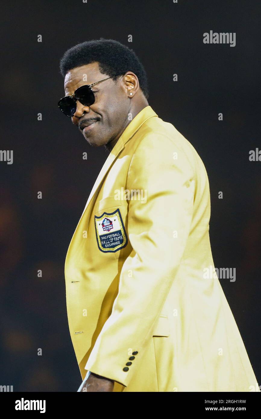 Canton, Ohio, USA. 4th Aug, 2023. Former NFL wide receiver Michael Irvin at the 2023 Hall of