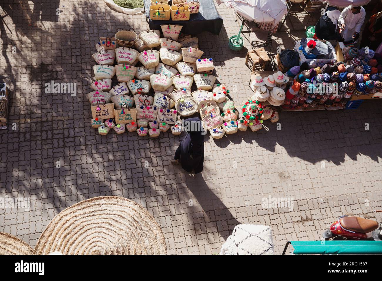 High angle people walking hi-res stock photography and images - Alamy