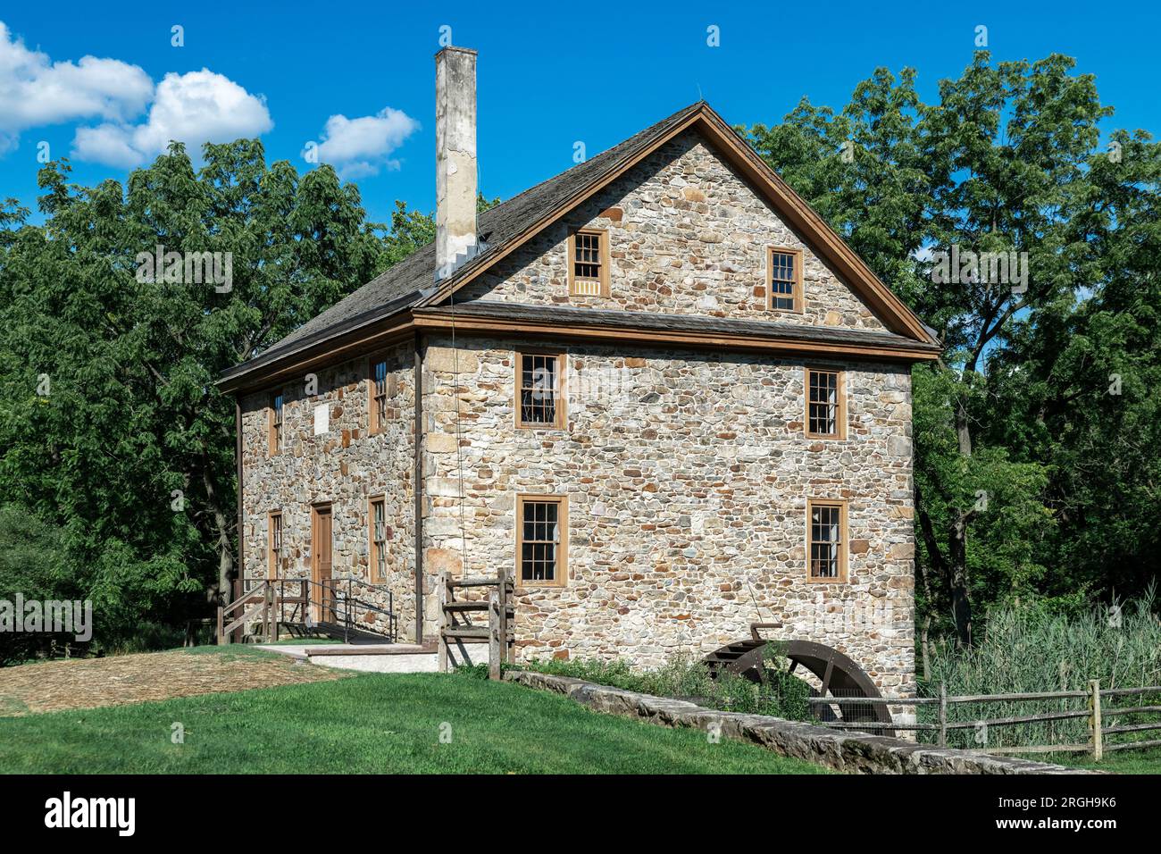 Gunkle Spring Mill, 1893, Malvern, Pennsylvania, USA. Stock Photo